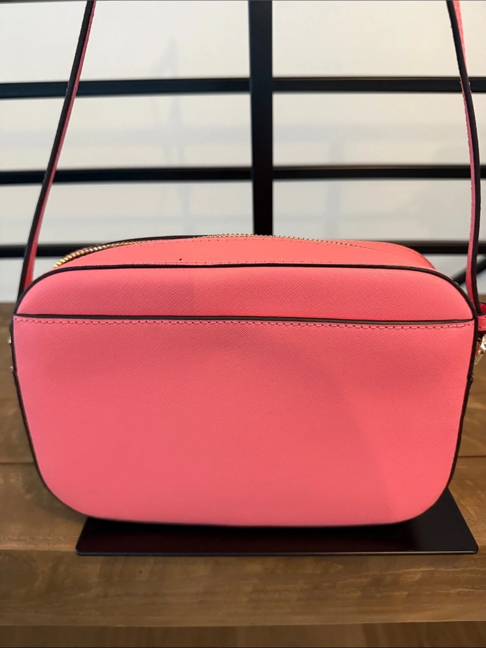 Michael Kors Pink Leather Crossbody Camera Bag